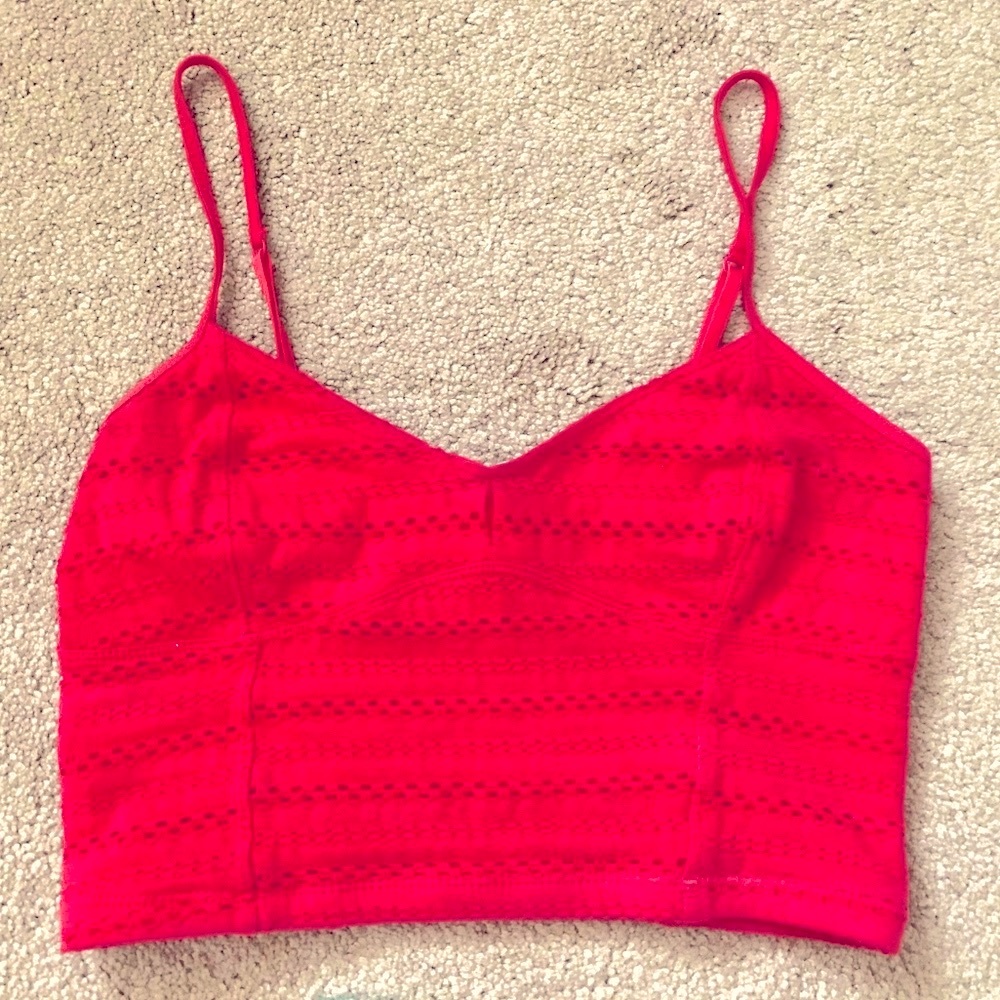Red Spaghetti Strap Tank